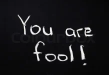 You are a fool!